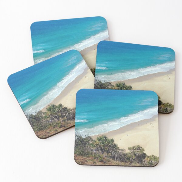 Item preview, Cliffside turquoise blue ocean view- Sunshine Coast designed and sold by samararibas.
