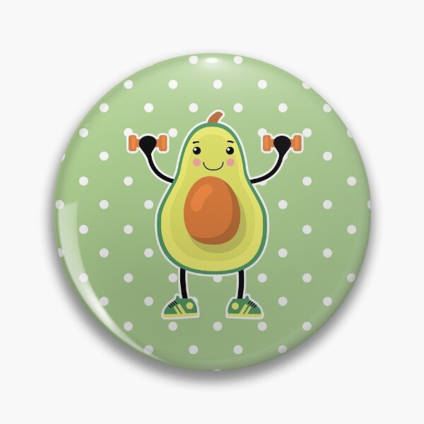 Item preview, Cute Avocado Lifting Weights, Dumbells, Working Out designed and sold by WildHoneyDesign.