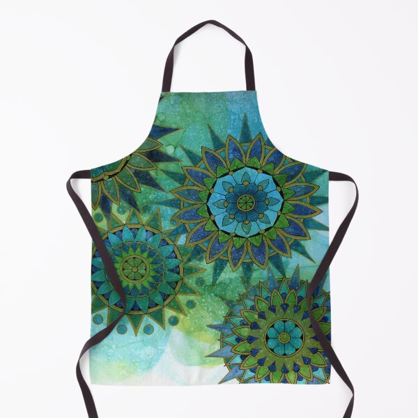 Item preview, Mandals in Blues and Greens designed and sold by Kelly Ryan Rhoades.
