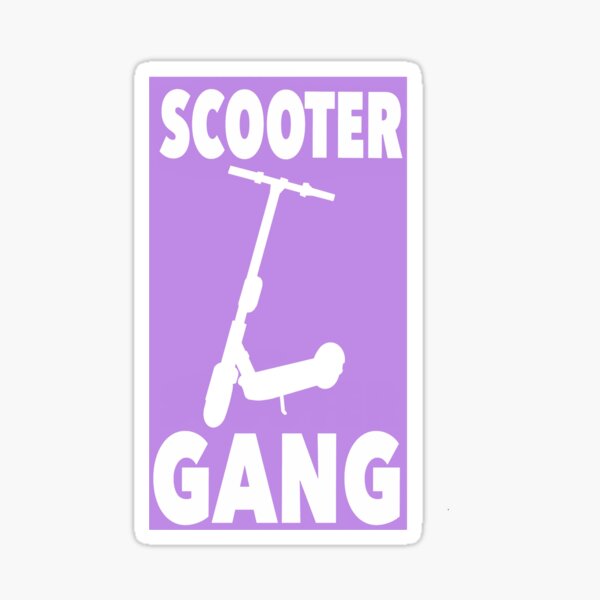 Item preview, Scooter Gang (Purple) designed and sold by funkyabbi.