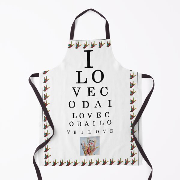 Item preview, I LOVE CODA Eye Chart designed and sold by EloiseArt.