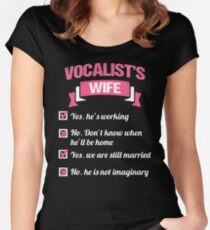 VOCALIST'S WIFE Women's Fitted Scoop T-Shirt
