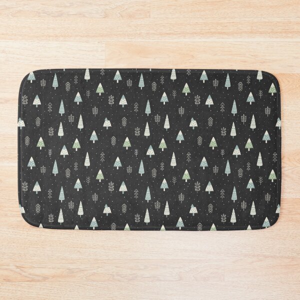 Item preview, Scandanavian style Christmas Trees on Dark Grey designed and sold by Pink Pineapple Works.