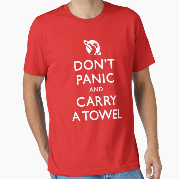 Item preview, Don't Panic and Carry a Towel designed and sold by Zorava.