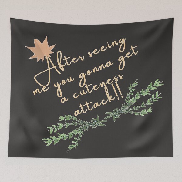 Item preview,  sarcastic typography design with cute green and orange leaves designed and sold by Slangt-shirt.