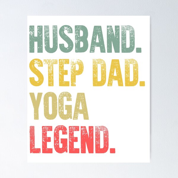 Item preview, Funny Men Vintage T Shirt Husband Step Dad Yoga Legend designed and sold by Bendthetrend.