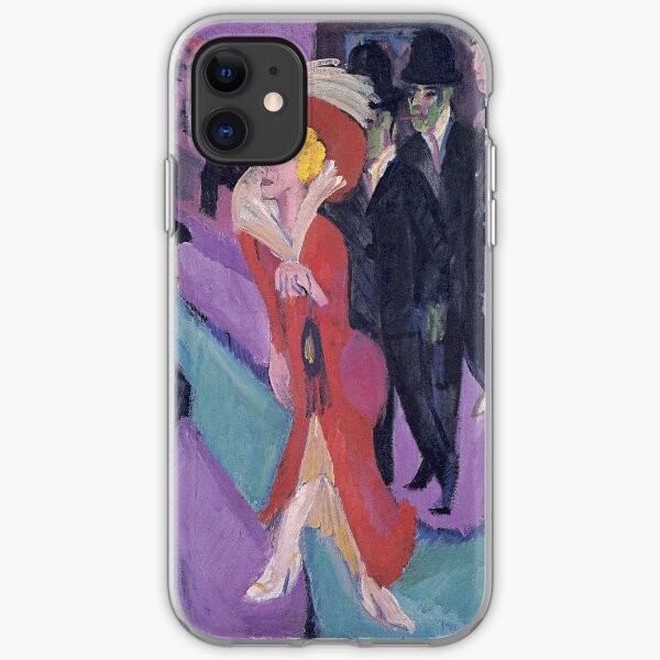 Ernst Ludwig Kirchner - Street With Red Streetwalker iPhone Soft Case