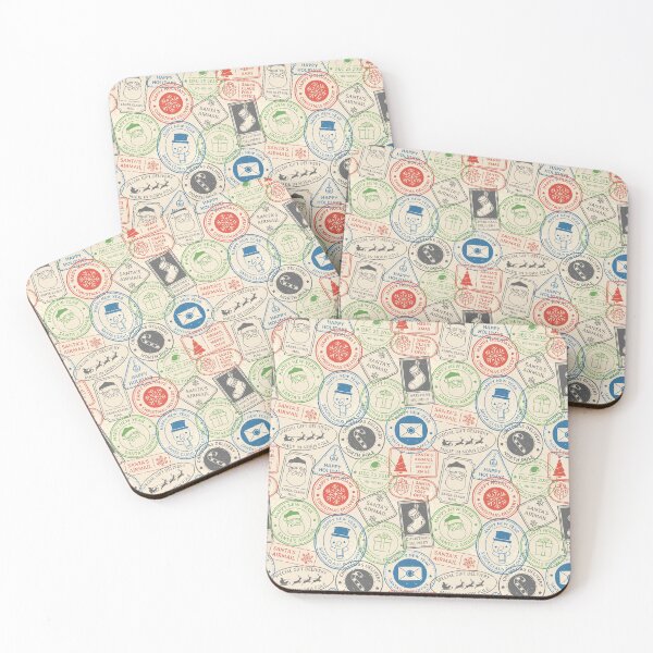 Item preview, Dear Santa Letter Post Marks designed and sold by Pink Pineapple Works.