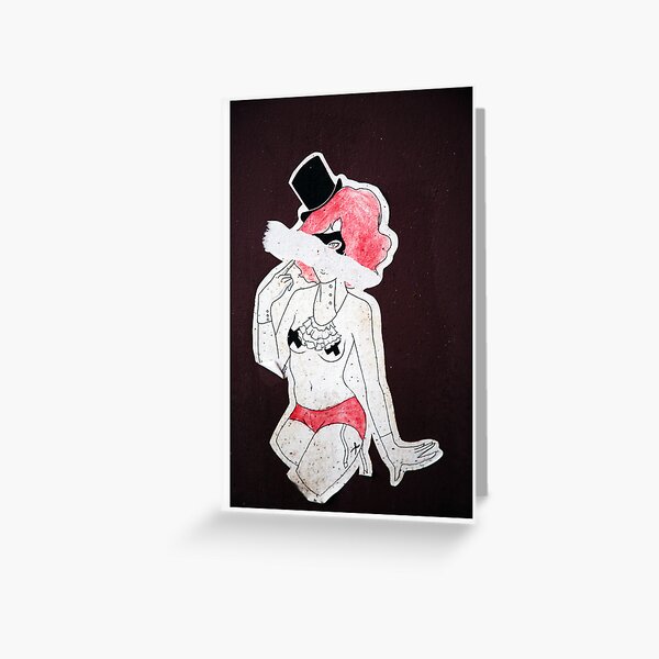 Cheveux Roux Greeting Card