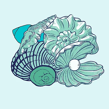 Artwork thumbnail, Sea Shell Beach Pattern by KishShop