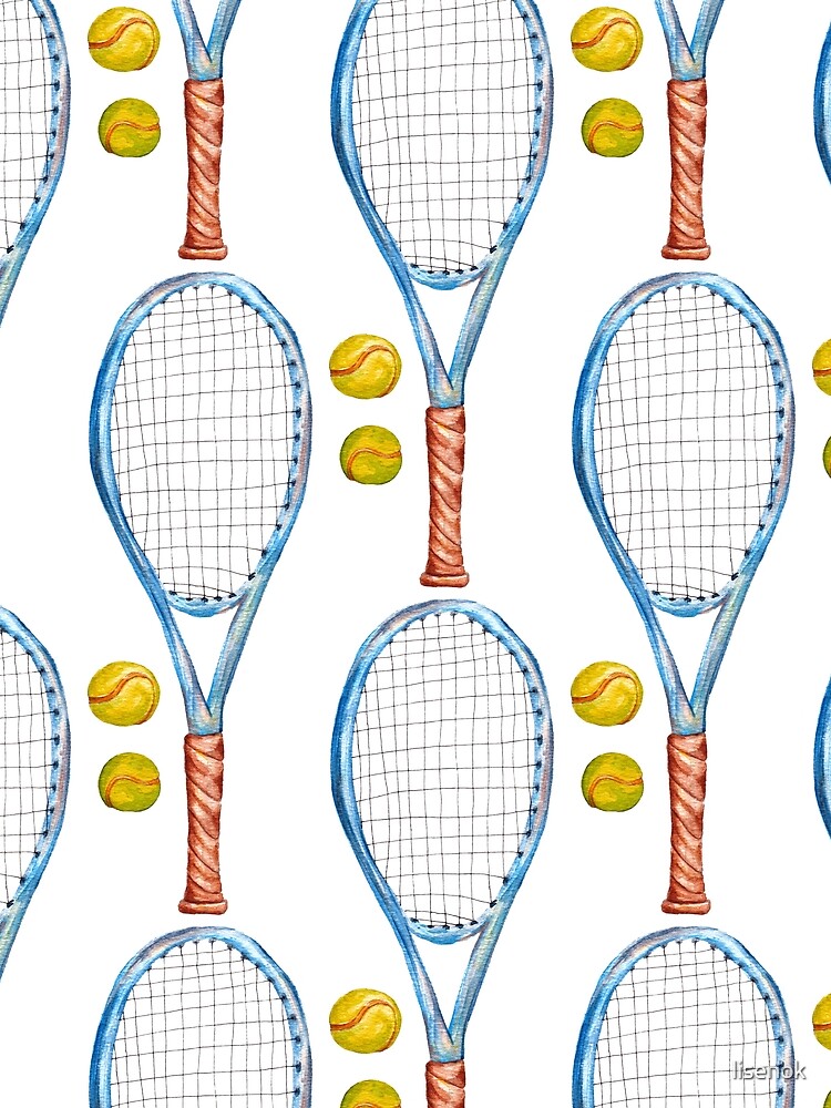 Tennis racket with tennis balls_2 by lisenok