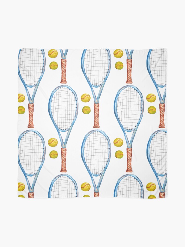 Alternate view of Tennis racket with tennis balls_2 Scarf