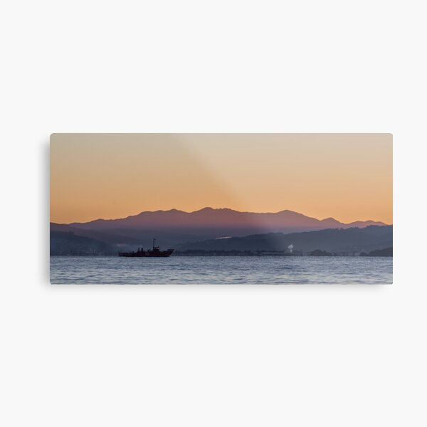 Fishing boat at dawn Metal Print