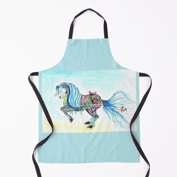 Item preview, Wihwin Sea Horse Illustration designed and sold by Art by Kirsten Sneath.