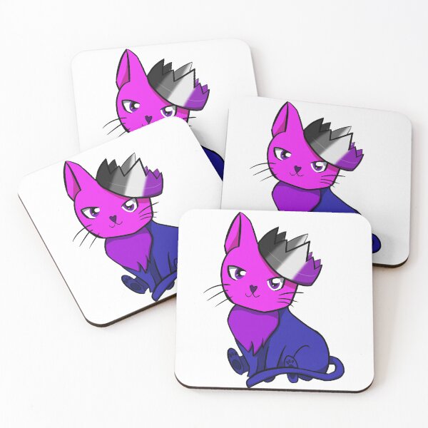 Item preview, Biromantic Asexual Pride Cat designed and sold by LunarDoodles.