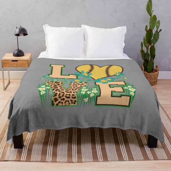 Item preview, Love Softball Heart Leopard Floral Fastpitch Mom designed and sold by nikkidawn74.