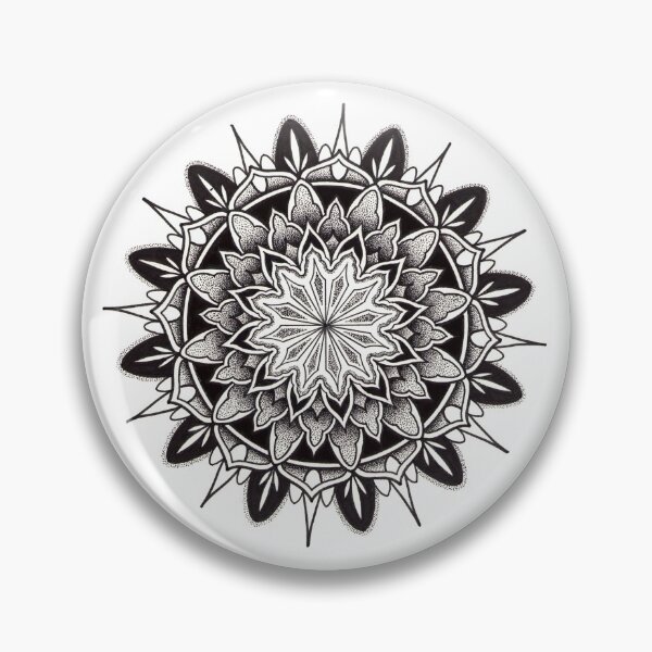 Item preview, Yantra Mandala in pen and ink dotwork designed and sold by René Voortwist Pen and Ink art.