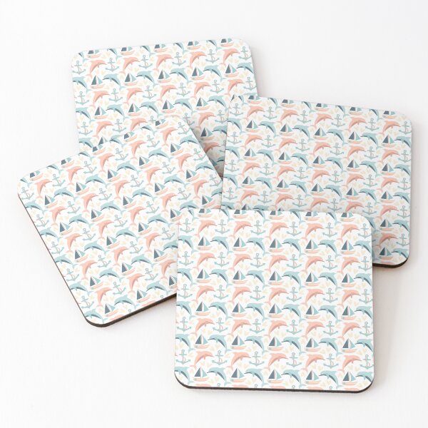 Item preview, Pink and Blue Dolphins  designed and sold by blayzeink.
