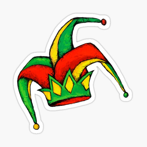 Rasta Jester Sticker