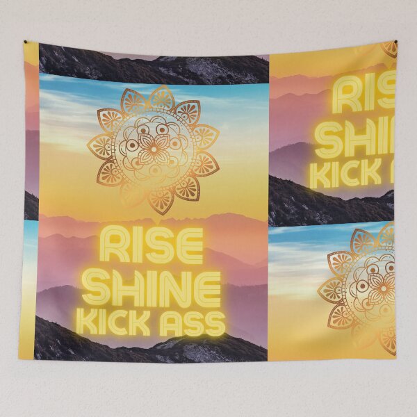 Item preview, Rise Shine Kick Ass designed and sold by Iambellanova.