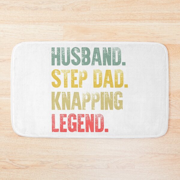 Item preview, Funny Men Vintage T Shirt Husband Step Dad Knapping Legend designed and sold by Bendthetrend.