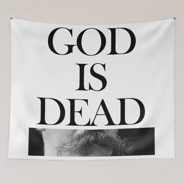 Item preview, god is dead Friedrich Nietzsche designed and sold by ShuckedLondon.