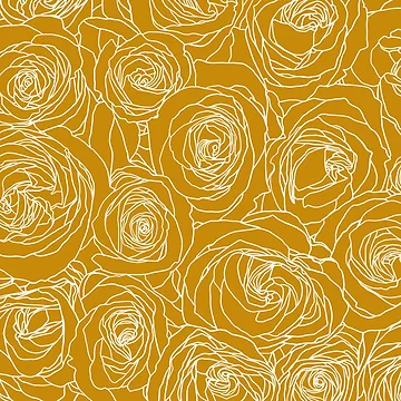 Artwork thumbnail, Gold Roses by ColorObsession