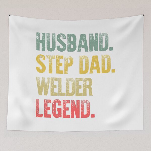 Item preview, Funny Men Vintage T Shirt Husband Step Dad Welder Legend designed and sold by Bendthetrend.