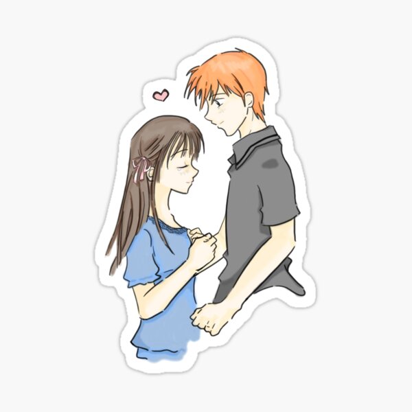 Fruits Basket Kyo and Tohru Sticker kiss and hug Season 3 Holo -   Portugal