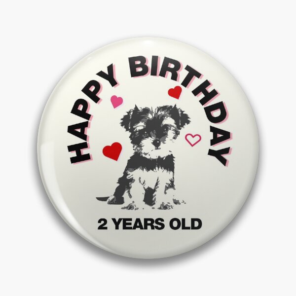 Item preview, Happy Birthday 2 Years Old morkie designed and sold by HappyMorkie.