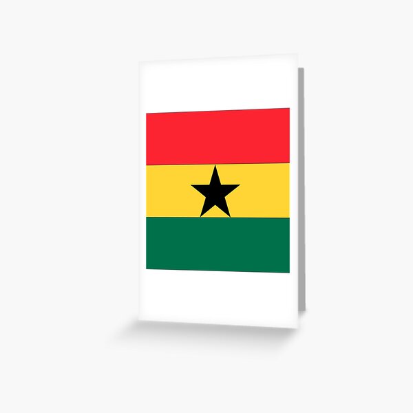 GHANA Flag (25x25) Greeting Card