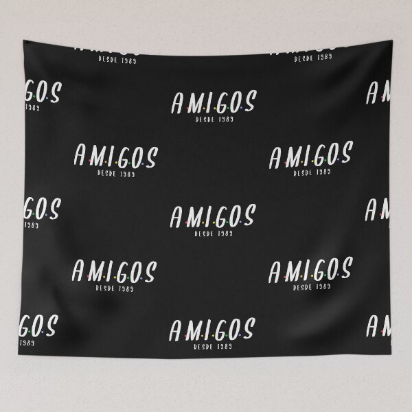 Item preview, Amigos- 1989- Hispanic Spanish typography designed and sold by EvaWolf.
