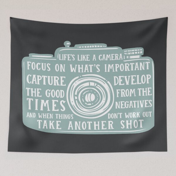 Item preview, Life Is Like A Camera Photographer Saying designed and sold by GreatLakesLocal.