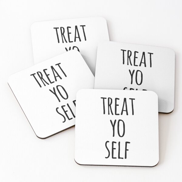 Item preview, Treat Yo Self Funny Quote designed and sold by whimseydesigns.