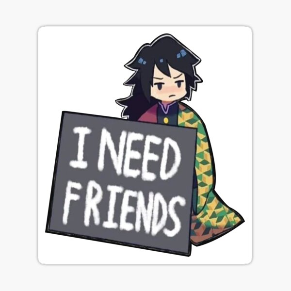 Fight against loneliness Glossy Sticker