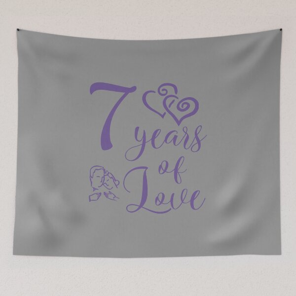 Item preview, 7 Years Of Love 7th Anniversary Gift product designed and sold by nikkidawn74.