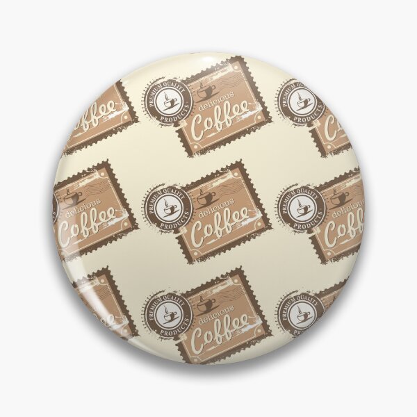 Item preview, Vintage Coffee stamp design pattern designed and sold by coffeeapparel.