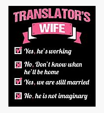 TRANSLATOR'S WIFE Photographic Print
