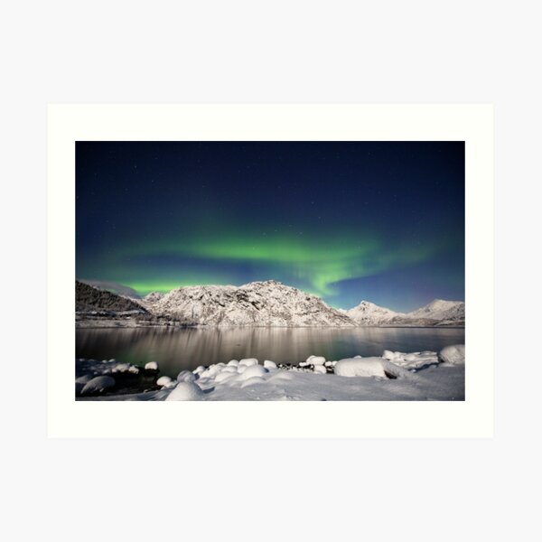 Arctic night Art Print