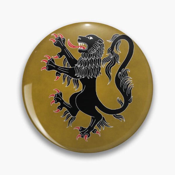 Item preview, León rampante sable designed and sold by Azure Lion Productions.