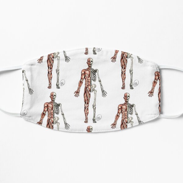Half Muscle - Half Skeleton Flat Mask