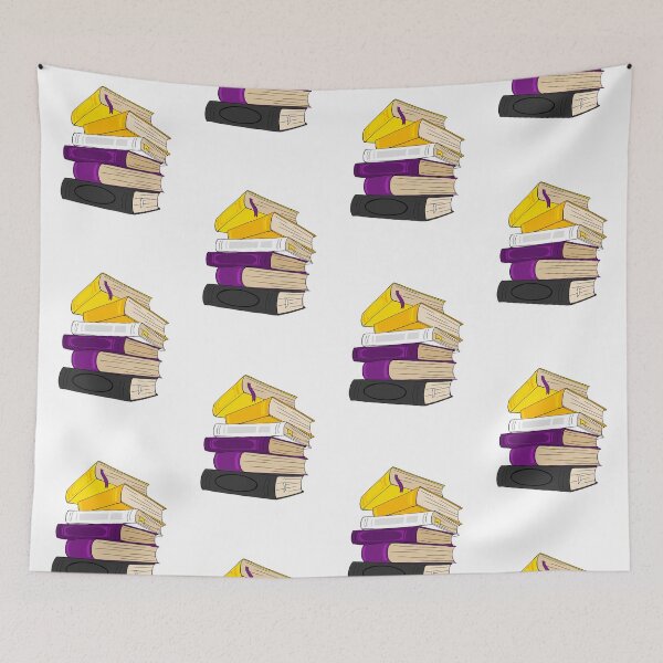 Item preview, Non-binary Pride Book Stack designed and sold by Kelsee Meier-Evans.