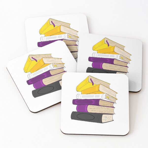 Item preview, Non-binary Pride Book Stack designed and sold by Kelsee Meier-Evans.