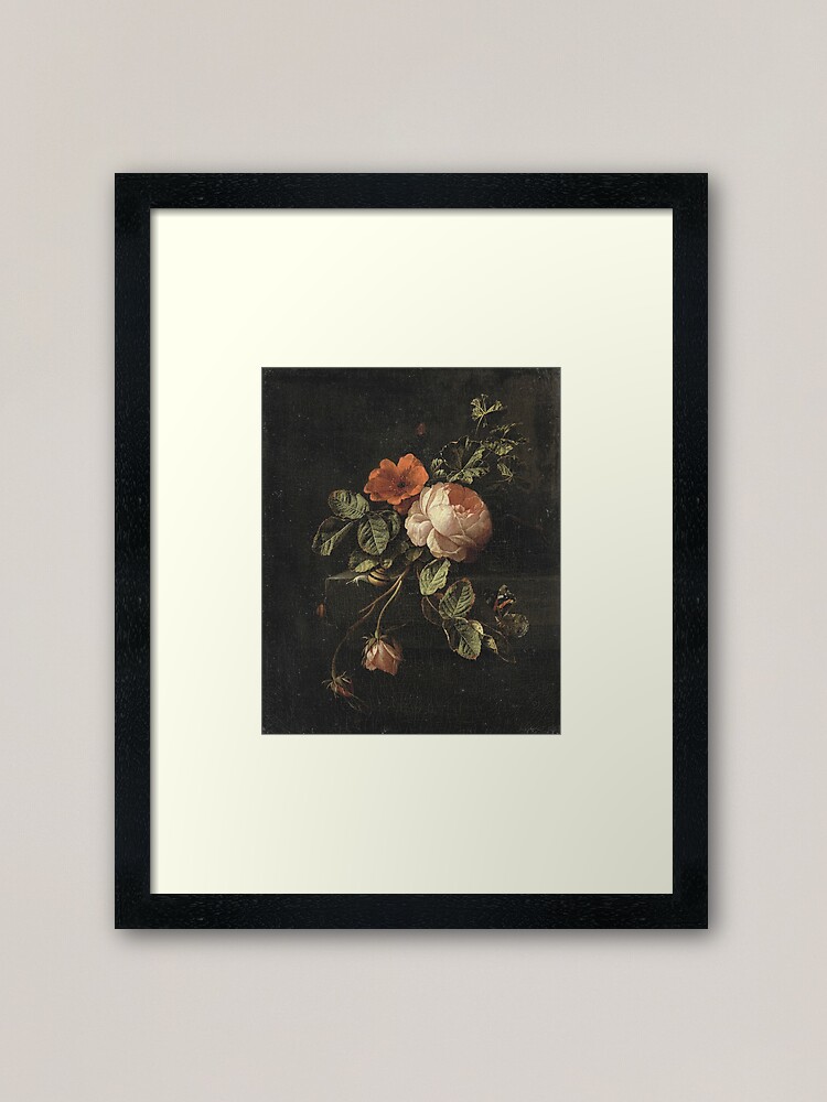 Still Life with Roses by Elias van den Broeck Poster