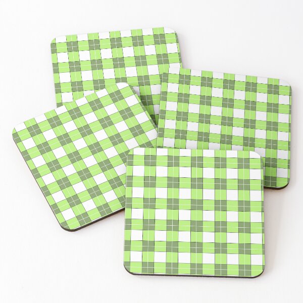 Item preview, white green plaid designed and sold by ZiphGames.