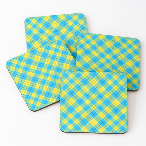 Item preview, Yellow Orange & Blue Cross Plaid Twill Pattern designed and sold by 89BLACK.