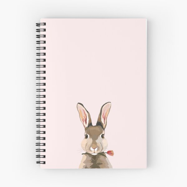 Item preview, Bunny Rabbit Holding Tulip Flower Print // West Coast Wildlife // Animals and Nature Art designed and sold by yumasartstudio.