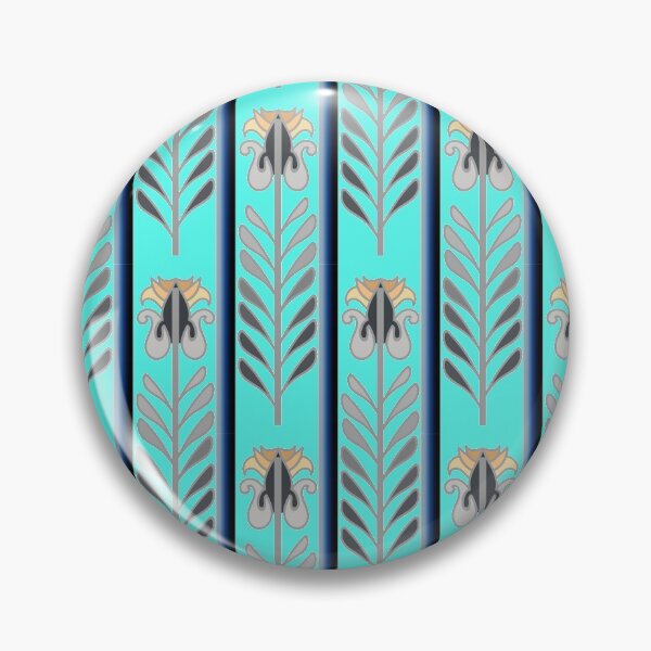 Item preview, Ethnic Fern Lines - Aquablue designed and sold by BumbleChynxBee.