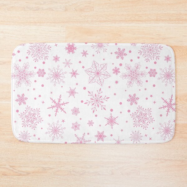 Item preview, Pink Snowflakes on White designed and sold by Pink Pineapple Works.
