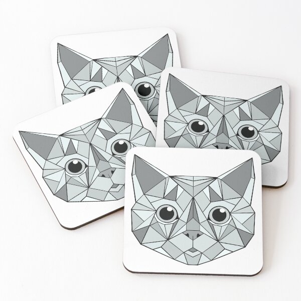 Item preview, Copy of Geometric Cat - Grey designed and sold by Geometricshow.